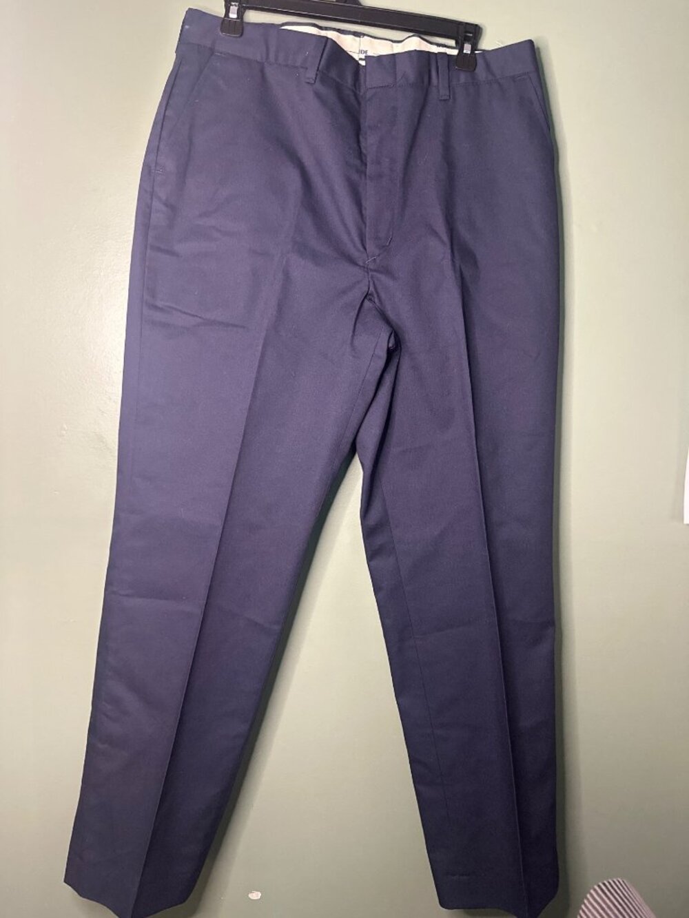 Vintage Riverside Mens 36x29 Work Pants USA Made Blue Uniform Chino Trousers